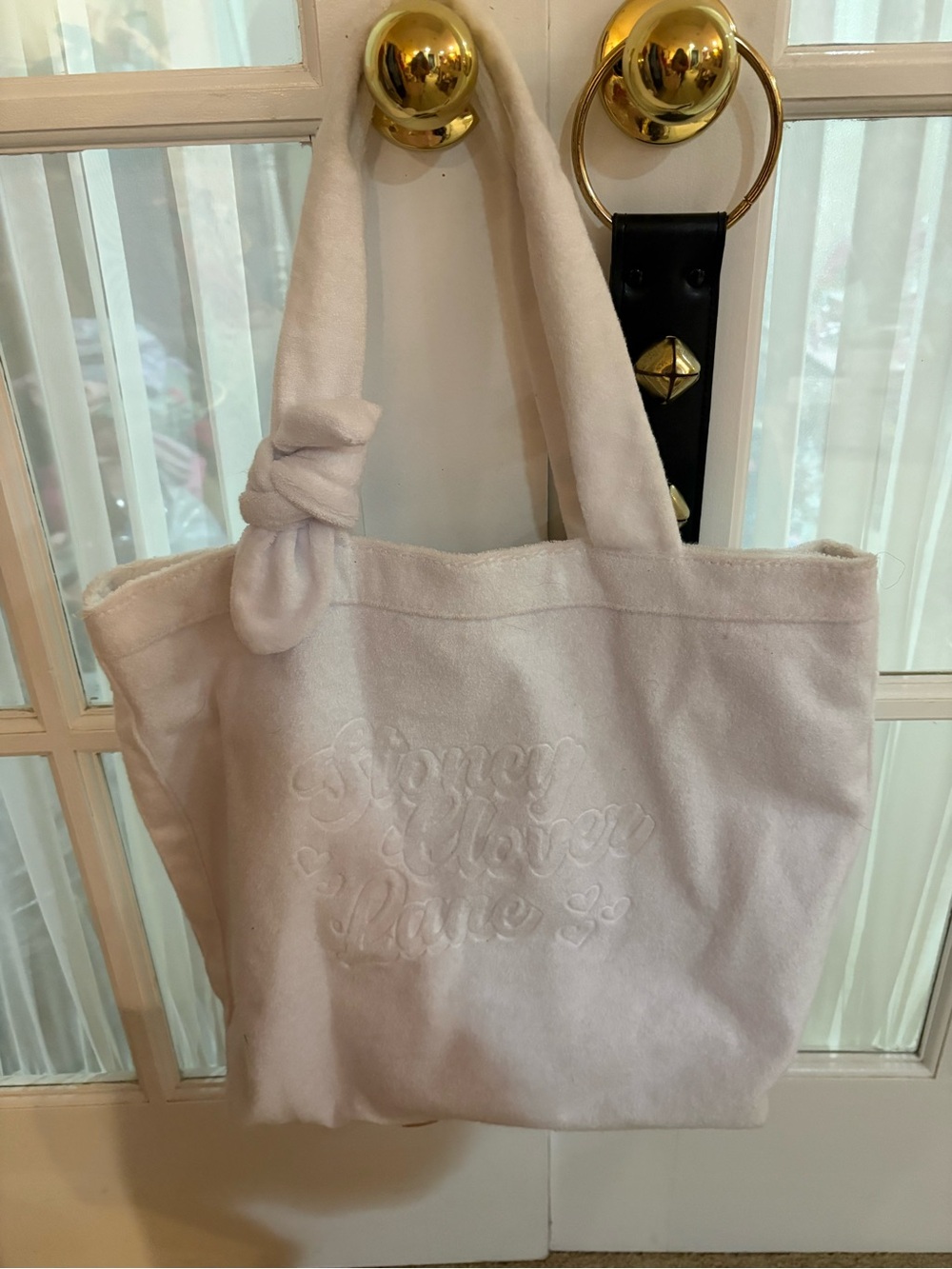 Stoney Clover Lane for Target White Tote Bag with Knotted Handle